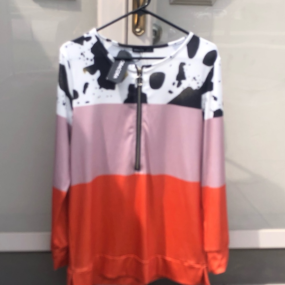 Woman’s Cowhide Print Top (S)